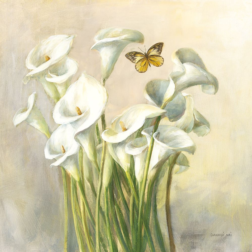 White Calla Lilies art print by Danhui Nai for $57.95 CAD