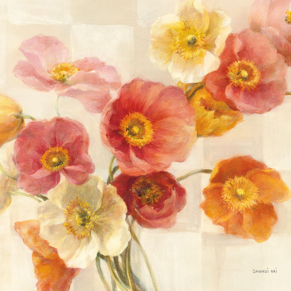 Poppies Delight Crop I art print by Danhui Nai for $57.95 CAD
