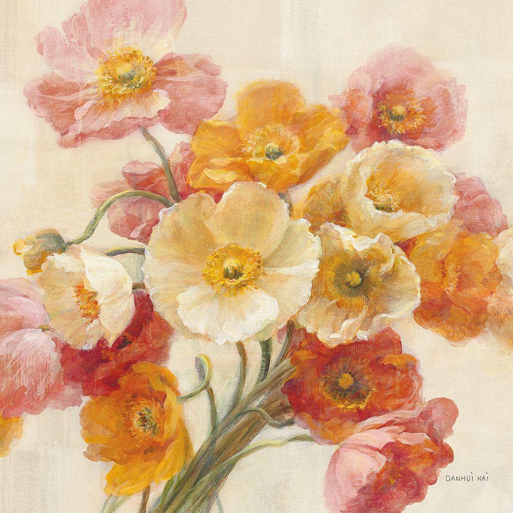 Poppies Delight Crop II art print by Danhui Nai for $57.95 CAD