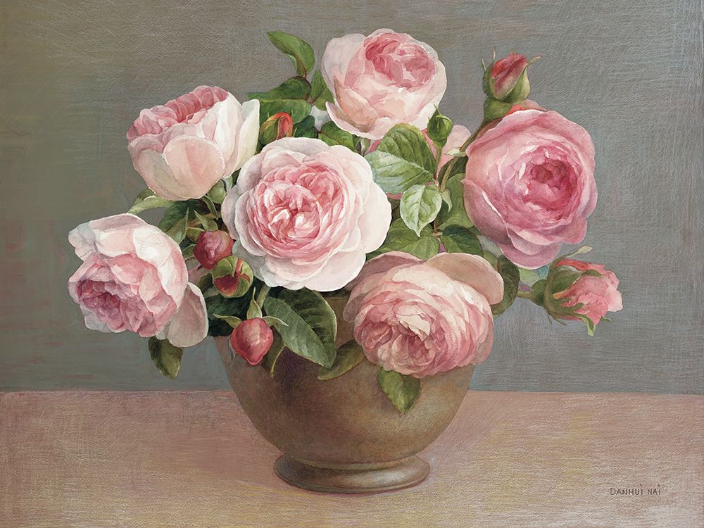 Arrangement of Pink Roses art print by Danhui Nai for $57.95 CAD