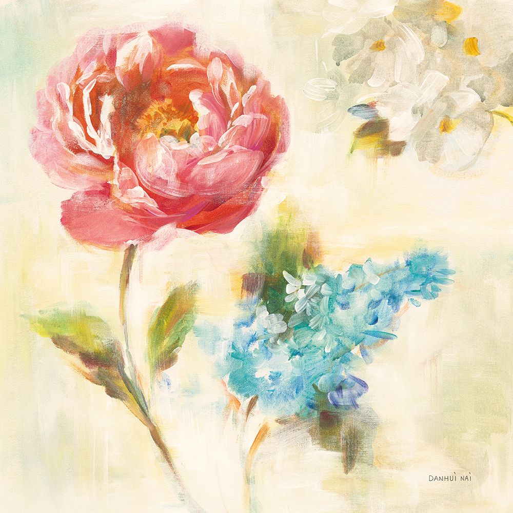 Contemporary Flower I art print by Danhui Nai for $57.95 CAD