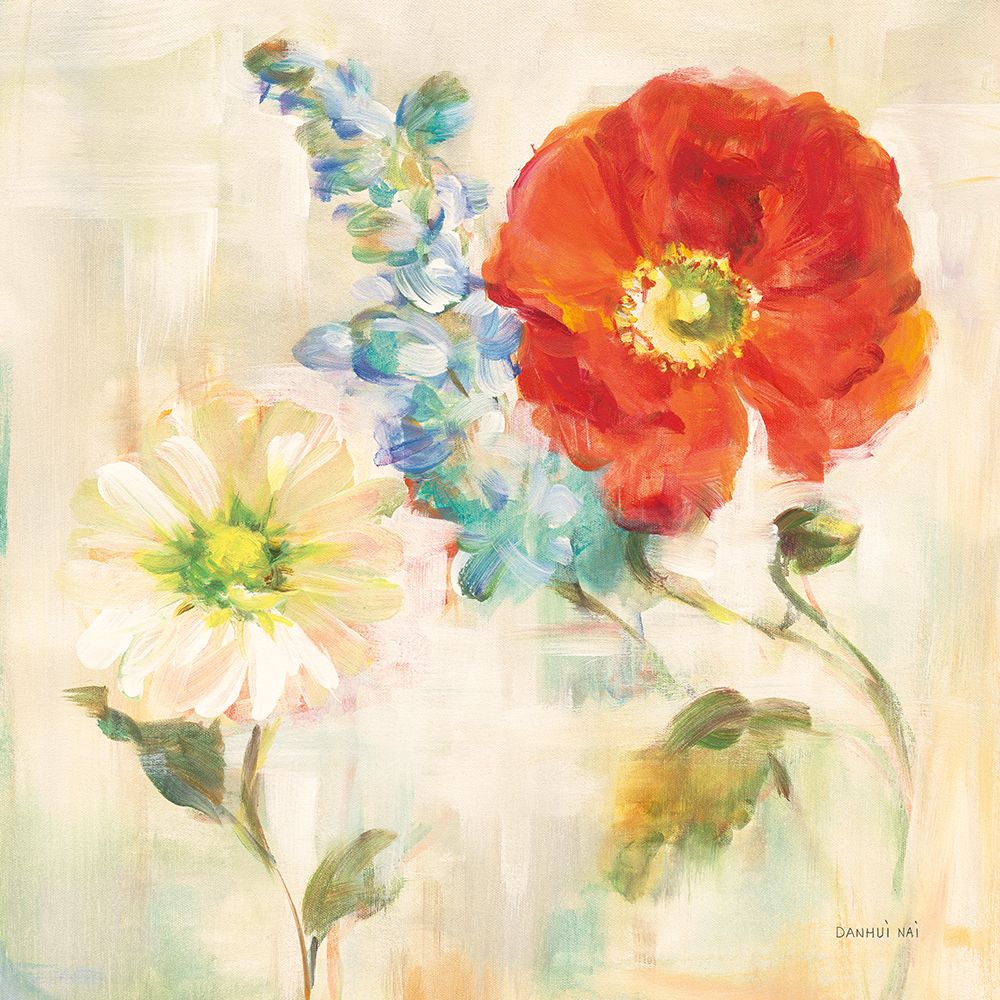Contemporary Flower II art print by Danhui Nai for $57.95 CAD