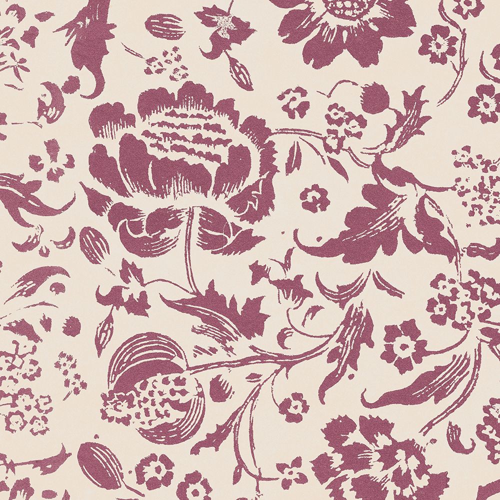 Floral Toile I Berry art print by Wild Apple Portfolio for $57.95 CAD