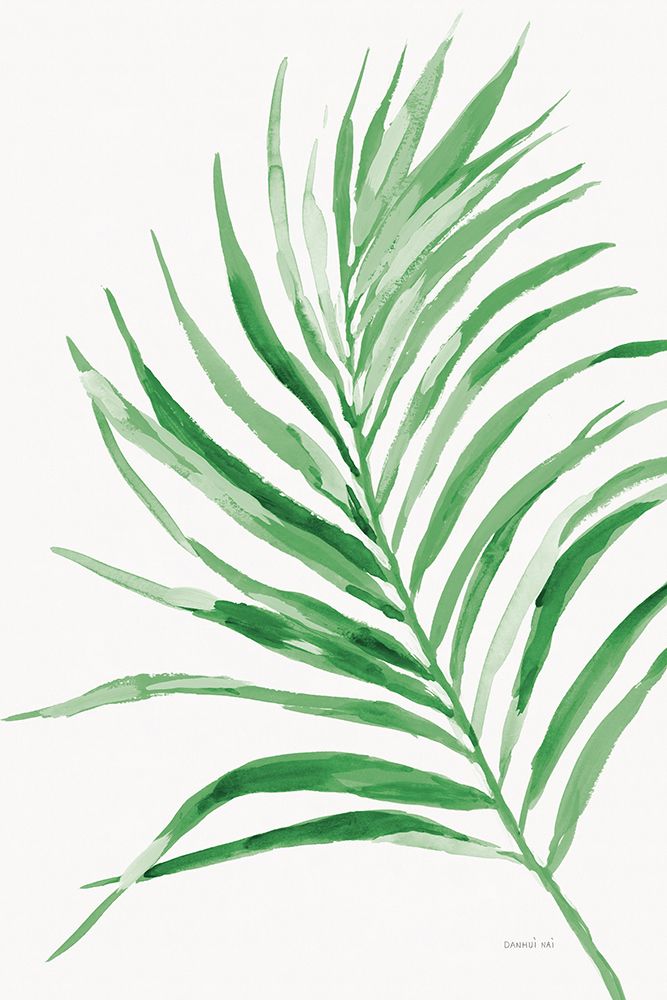 Colorful Tropical Leaf Green II art print by Danhui Nai for $57.95 CAD