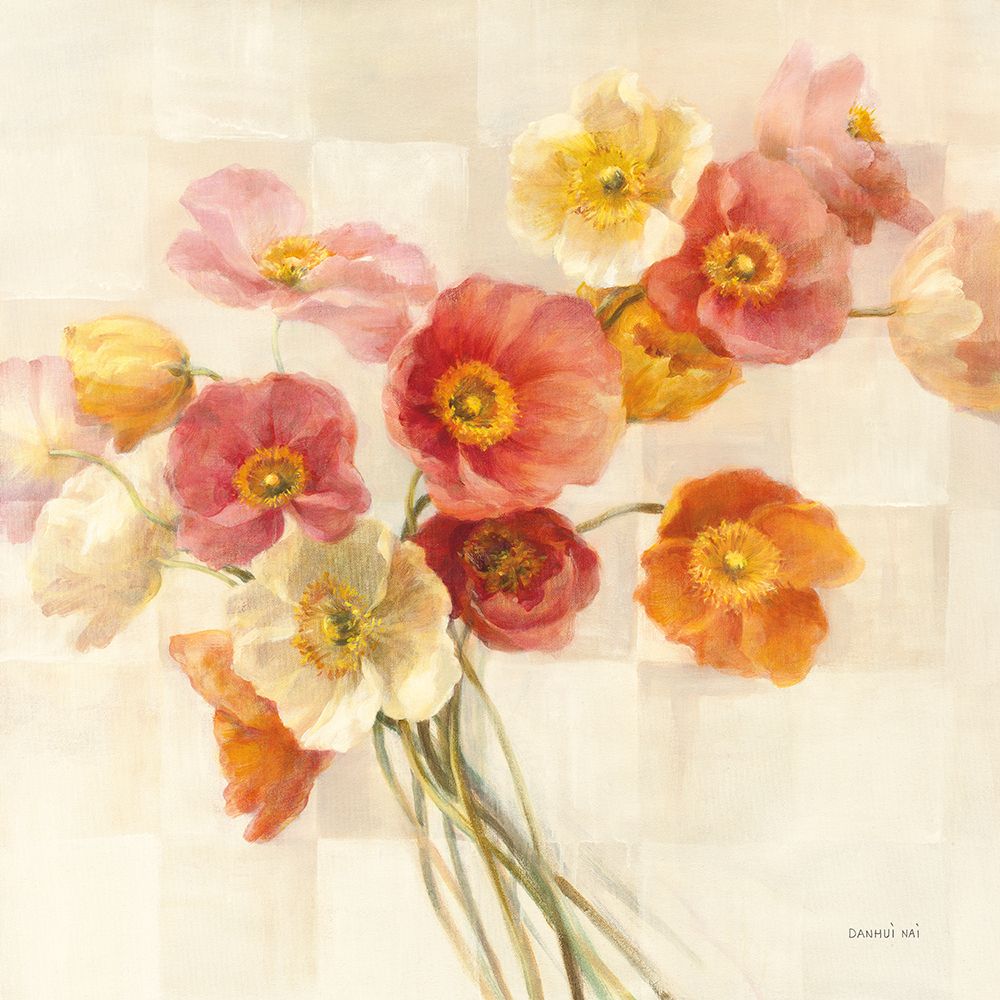 Poppies Delight I art print by Danhui Nai for $57.95 CAD
