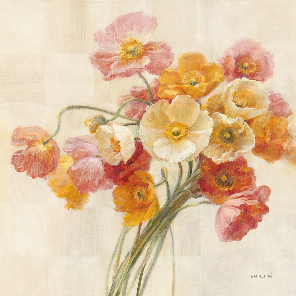 Poppies Delight II art print by Danhui Nai for $57.95 CAD