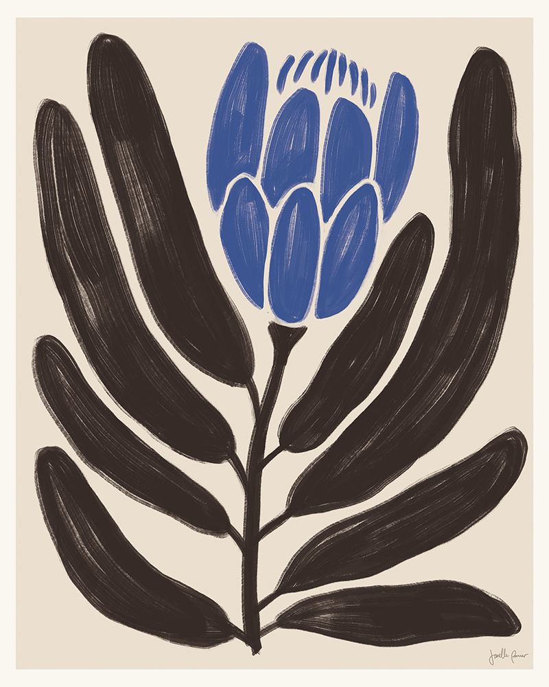 Simple Flowers I Blue art print by Janelle Penner for $57.95 CAD