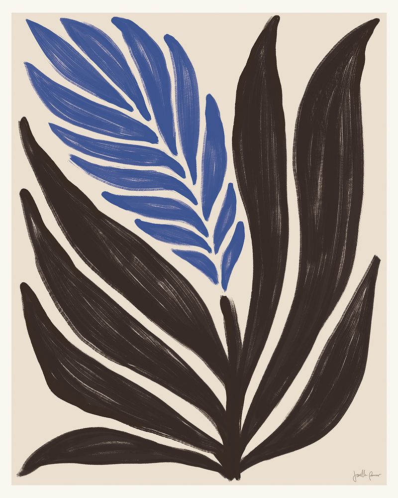 Simple Flowers II Blue art print by Janelle Penner for $57.95 CAD