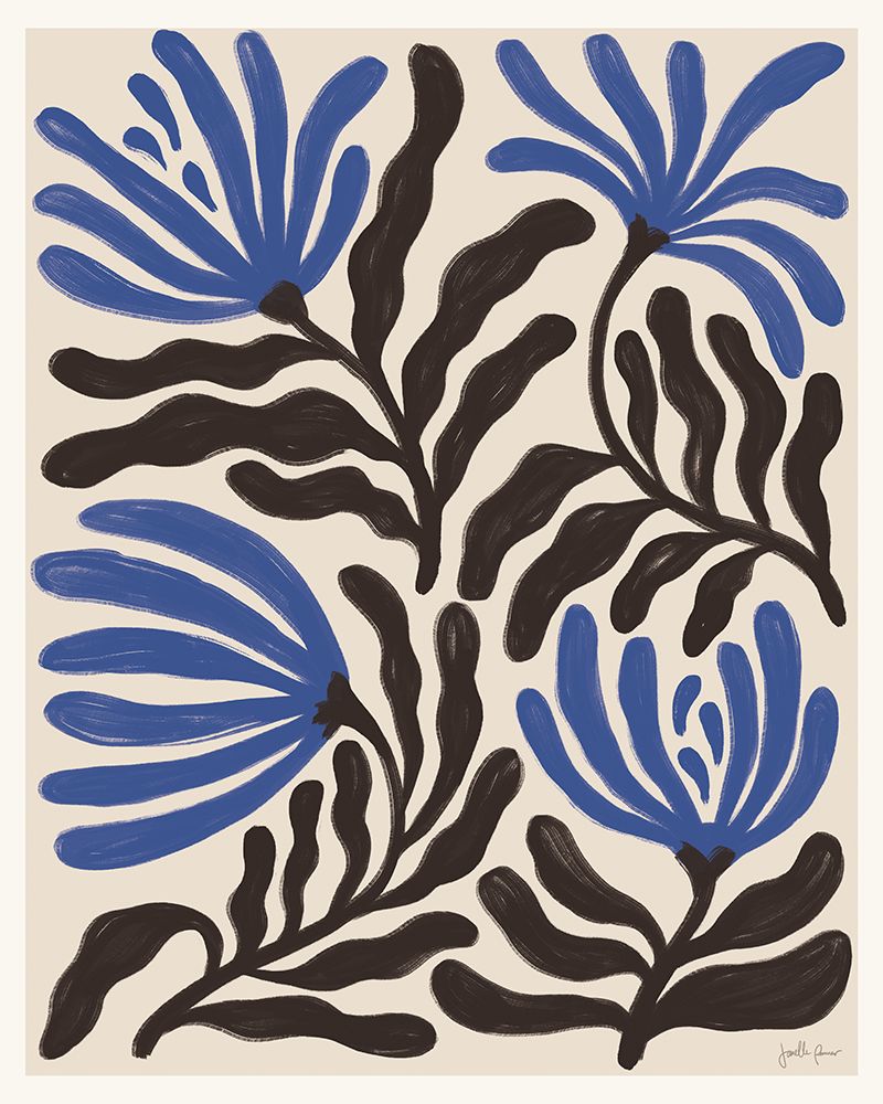 Simple Petals I Blue art print by Janelle Penner for $57.95 CAD