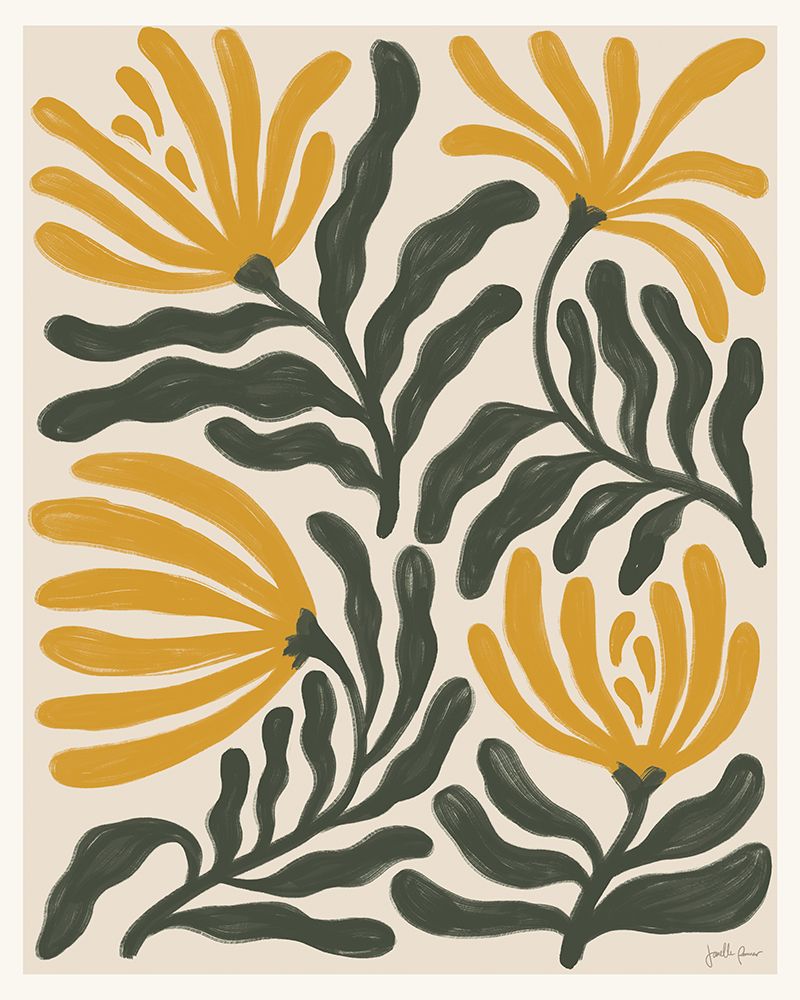 Simple Petals I Yellow art print by Janelle Penner for $57.95 CAD