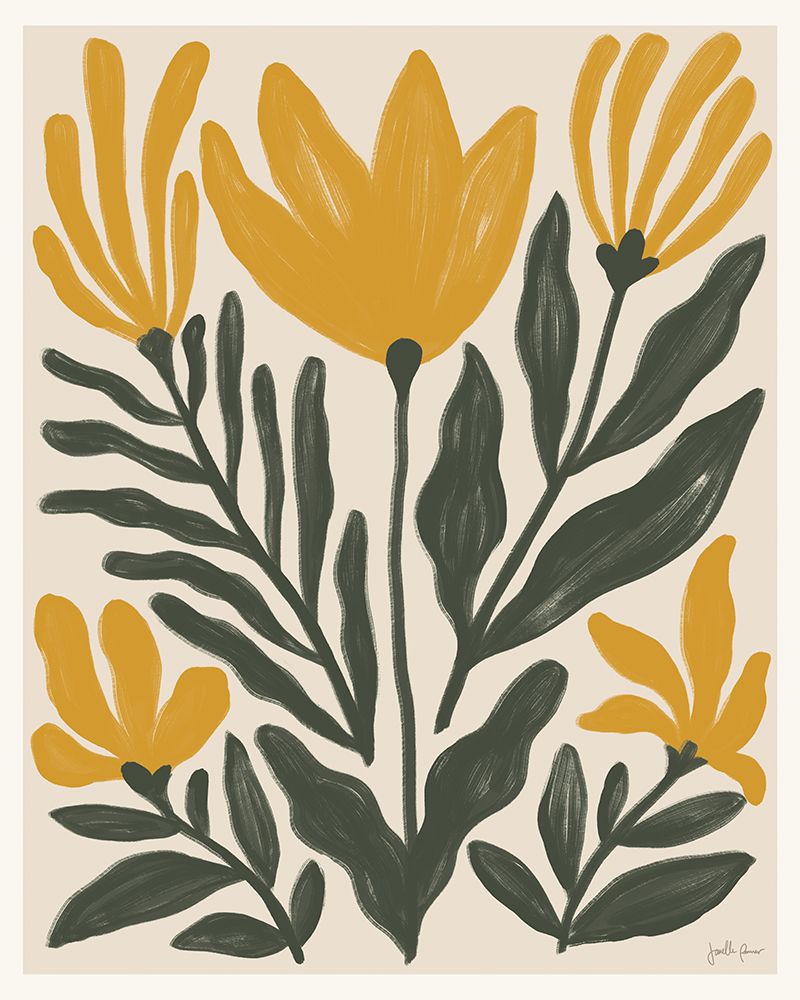 Simple Petals II Yellow art print by Janelle Penner for $57.95 CAD