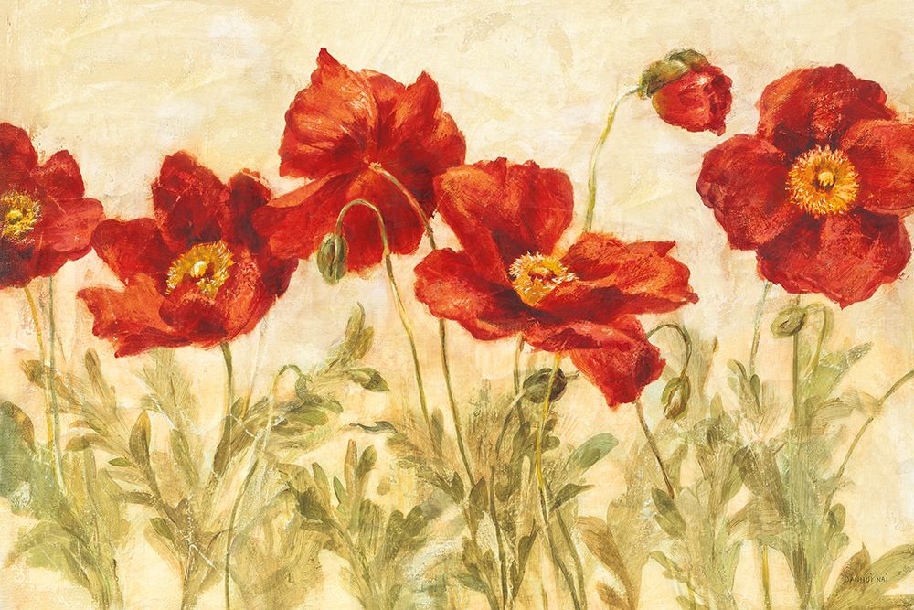 Red Poppies art print by Danhui Nai for $57.95 CAD
