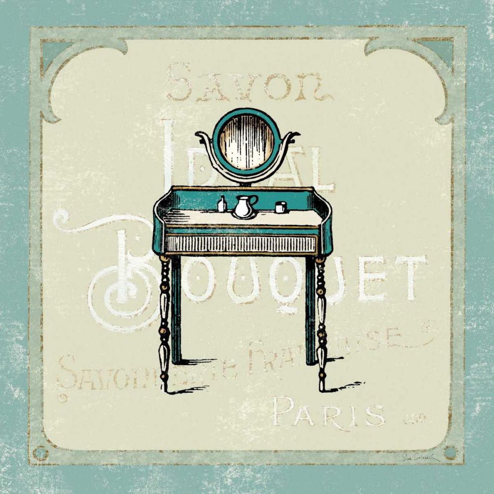 Parisian Bath III art print by Sue Schlabach for $57.95 CAD