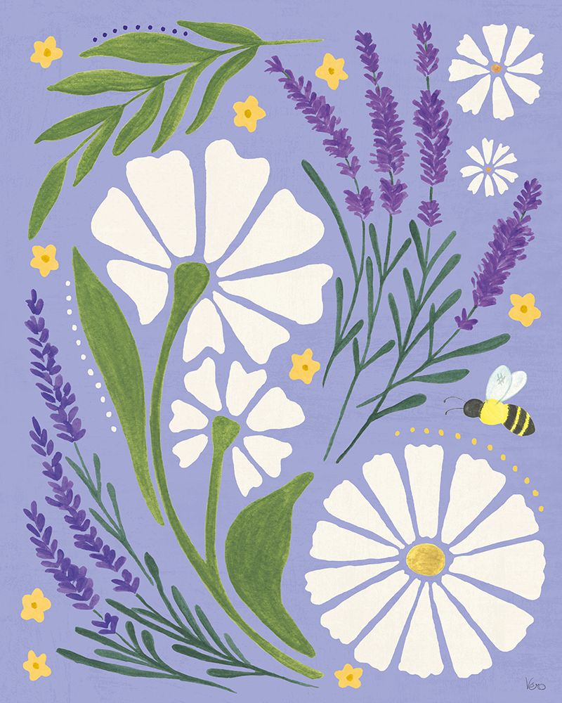 Lavender Garden II Purple art print by Veronique Charron for $57.95 CAD