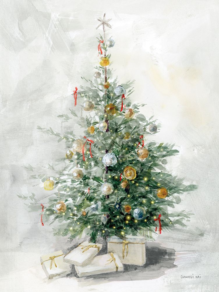 Vintage Holiday I art print by Danhui Nai for $57.95 CAD