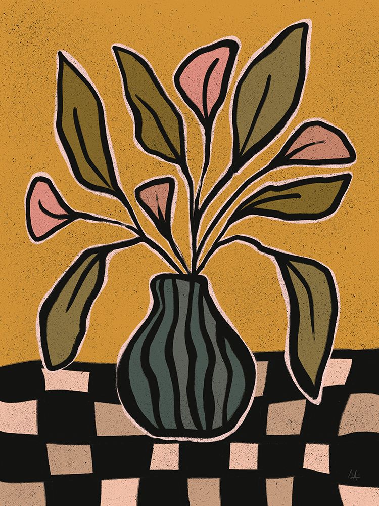 Checkerboard Floral II art print by Sarah Adams for $57.95 CAD