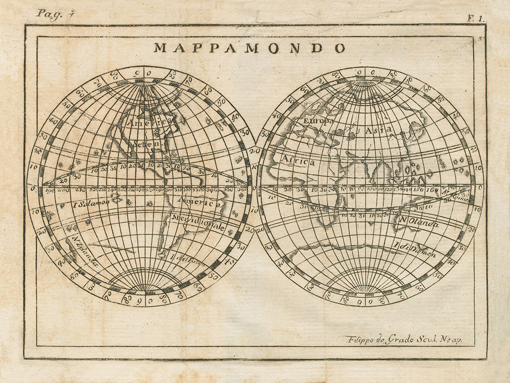 Mappamondo art print by Wild Apple Portfolio for $57.95 CAD