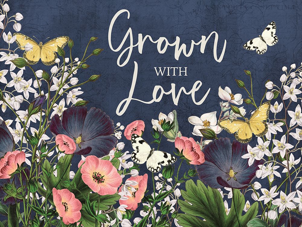 Indigo Garden I art print by Katie Pertiet for $57.95 CAD