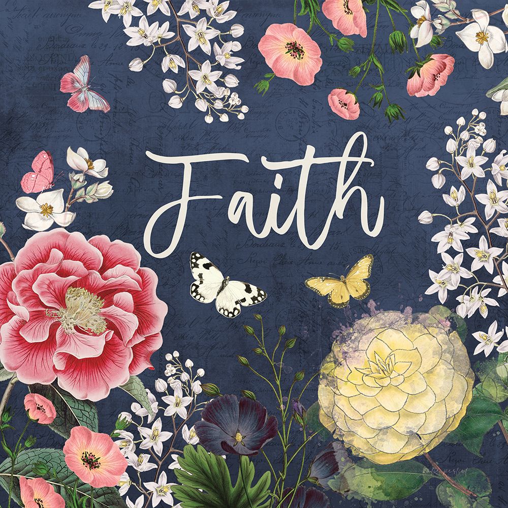 Indigo Garden IV art print by Katie Pertiet for $57.95 CAD