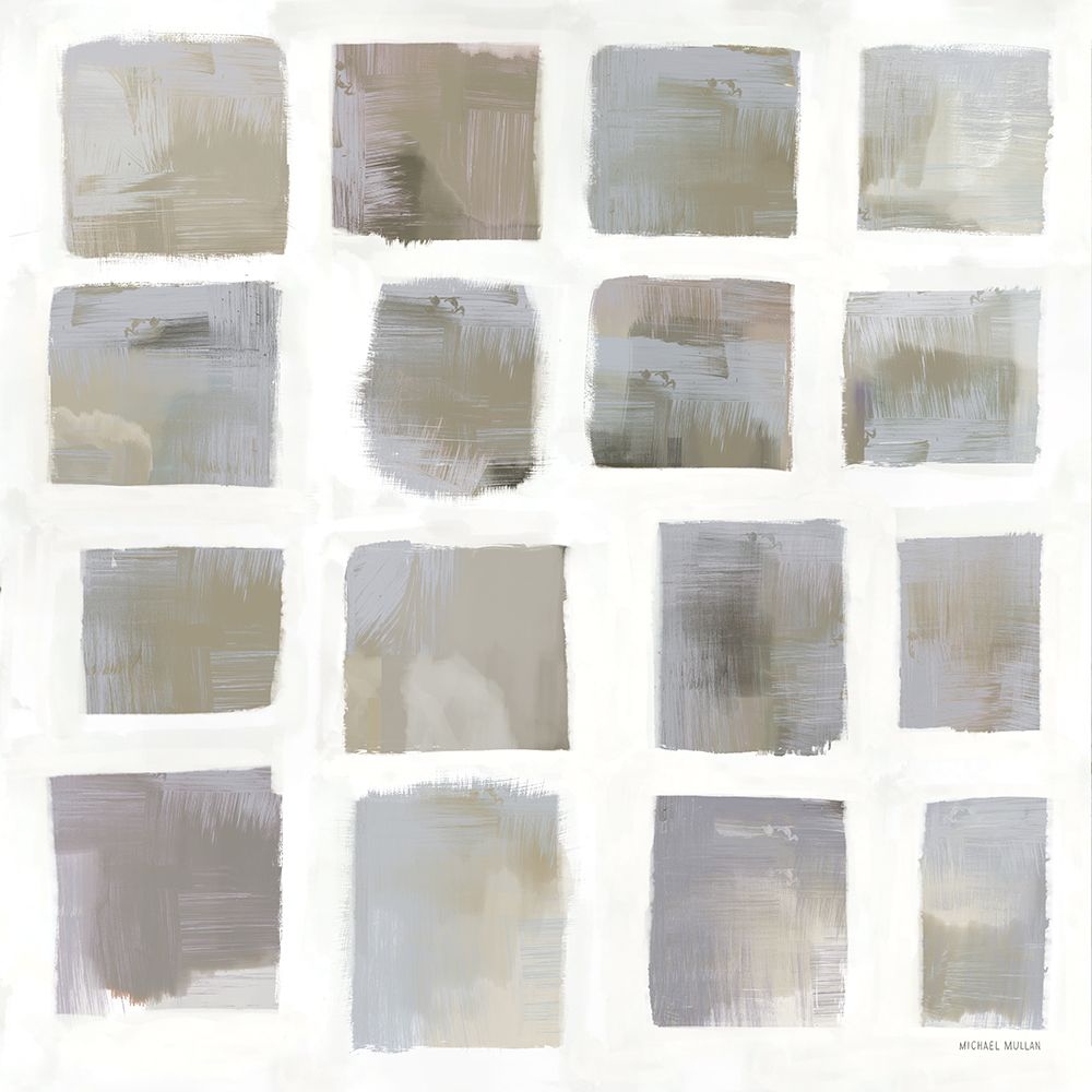 Vibrations Square I Cool Neutral art print by Michael Mullan for $57.95 CAD