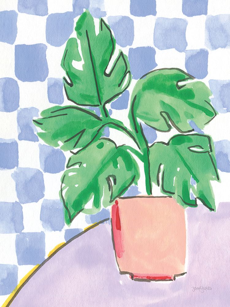 Checkered Palm art print by Jenaya Jackson for $57.95 CAD