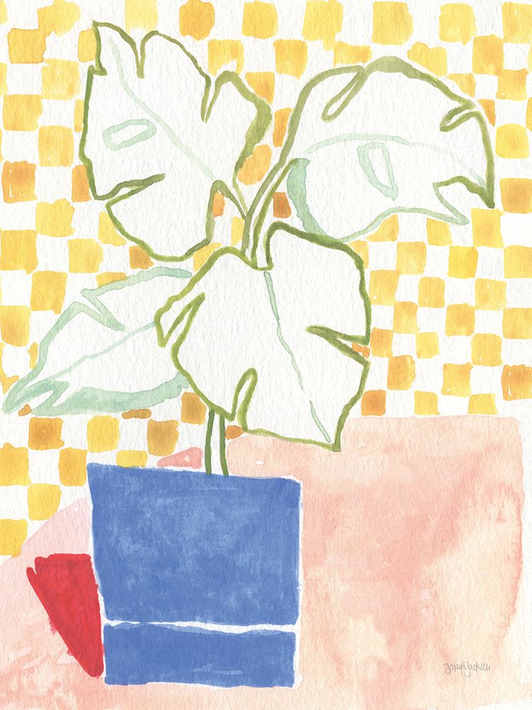 Happy Houseplant art print by Jenaya Jackson for $57.95 CAD