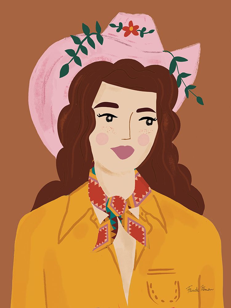 Cowgirl I v2 art print by Farida Zaman for $57.95 CAD