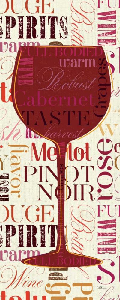 Colorful Wine Sayings - Cabernet art print by Pela Studio for $57.95 CAD
