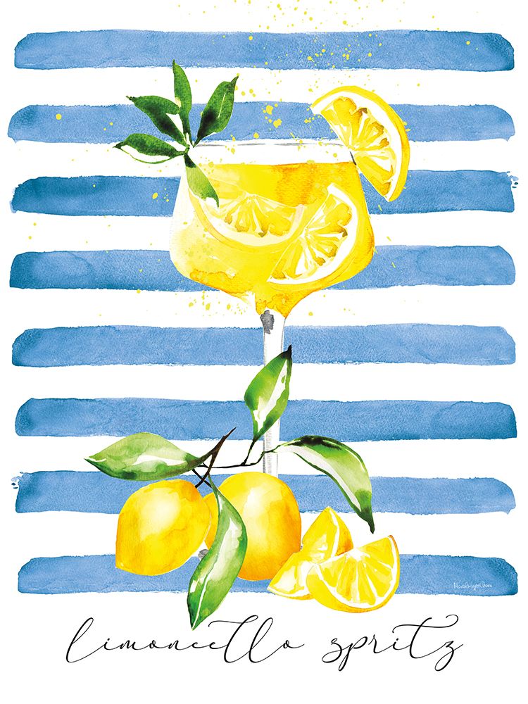 Mediterranean Spritz I art print by Mercedes Lopez Charro for $57.95 CAD
