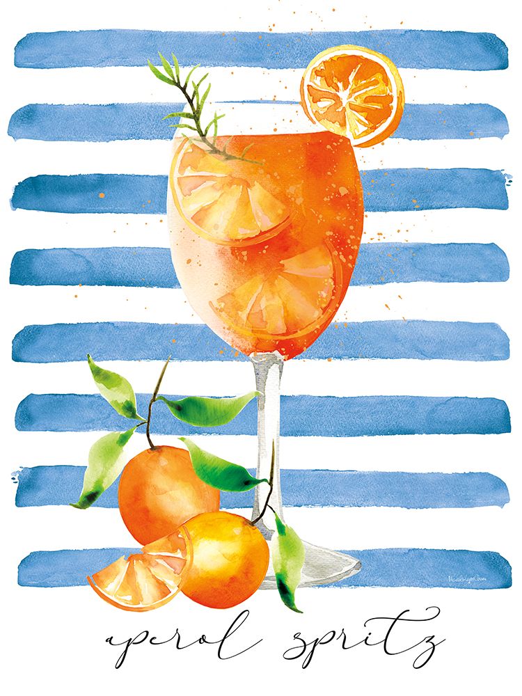 Mediterranean Spritz II art print by Mercedes Lopez Charro for $57.95 CAD