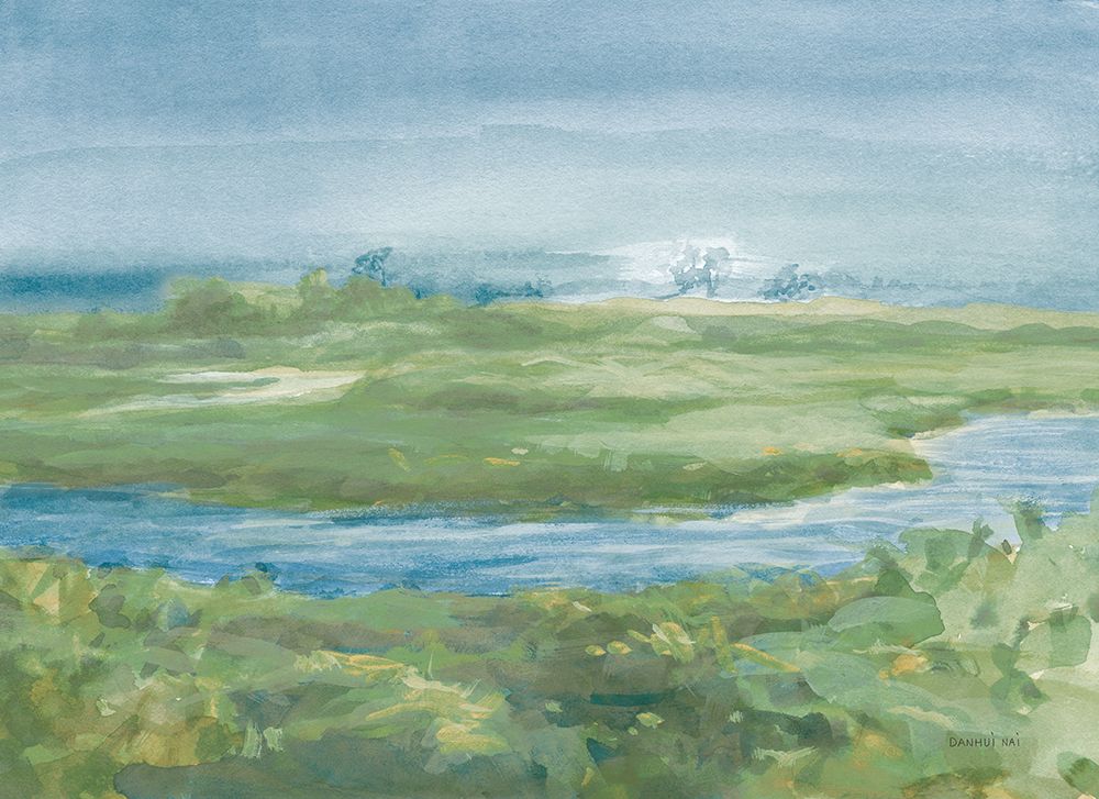 River At Dawn v2 art print by Danhui Nai for $57.95 CAD
