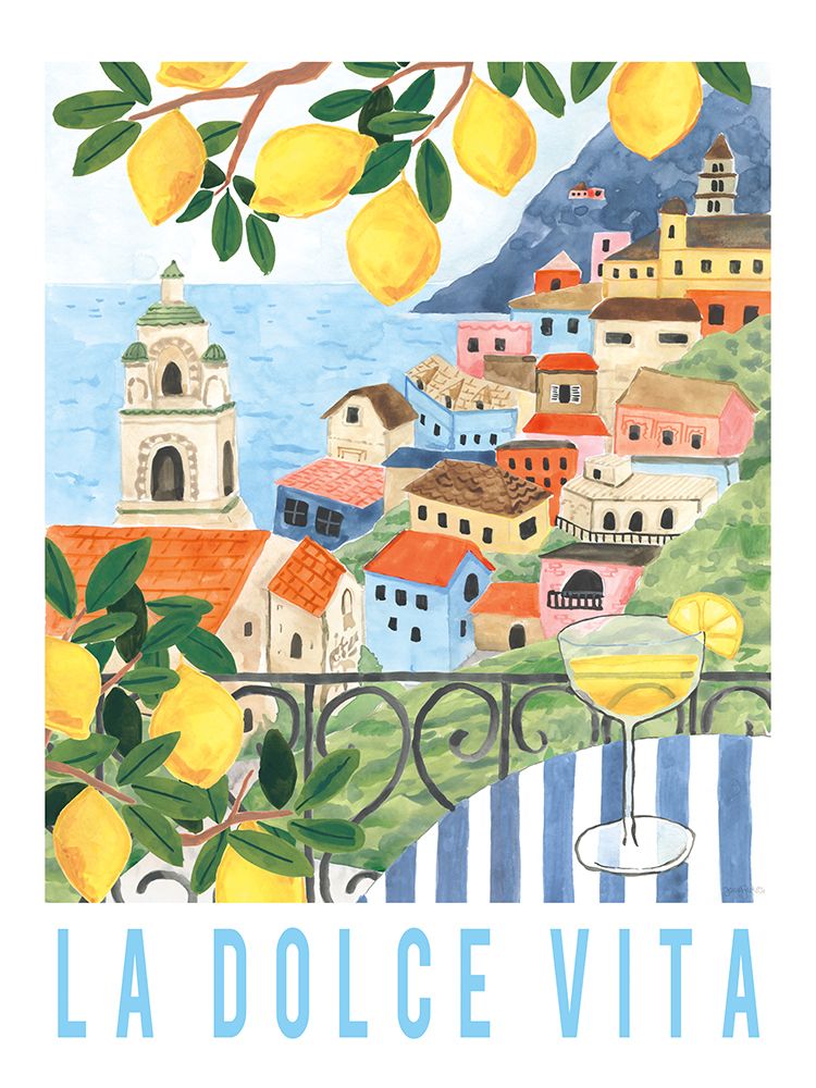 Mediterranean View I art print by Jenaya Jackson for $57.95 CAD