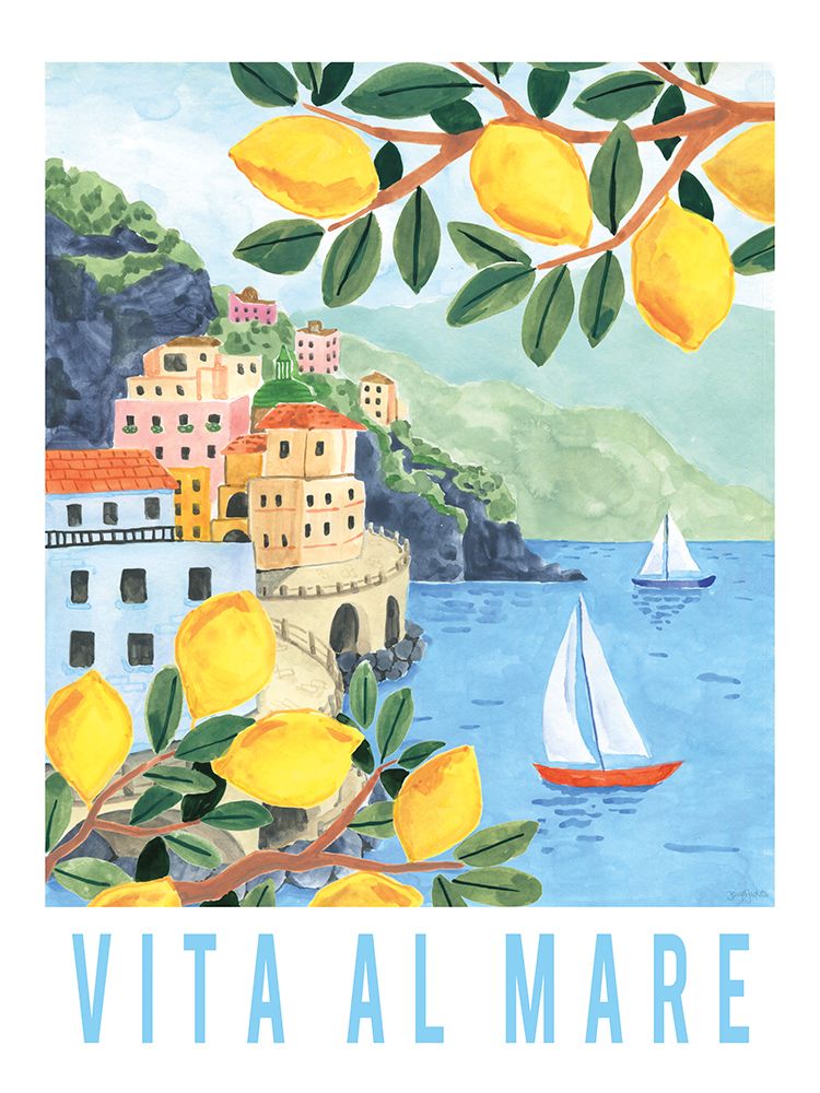 Mediterranean View II art print by Jenaya Jackson for $57.95 CAD