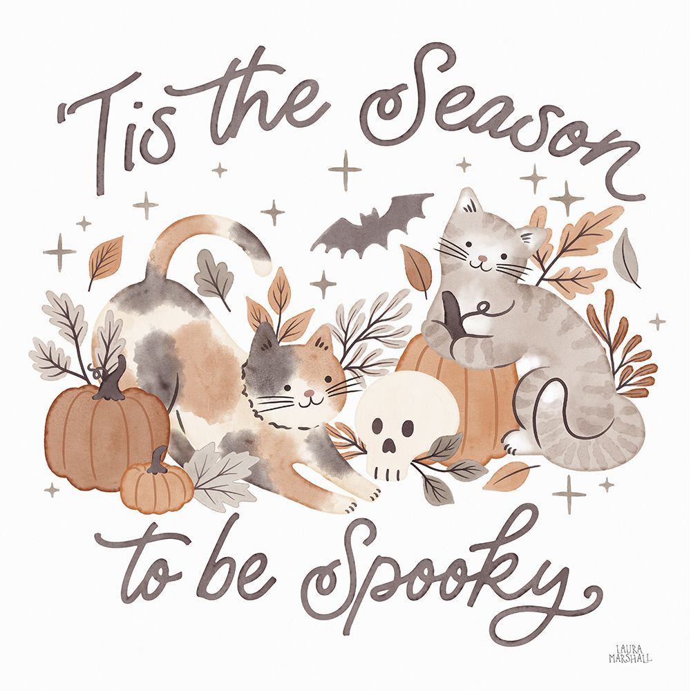 Pumpkins and Paws II art print by Laura Marshall for $57.95 CAD
