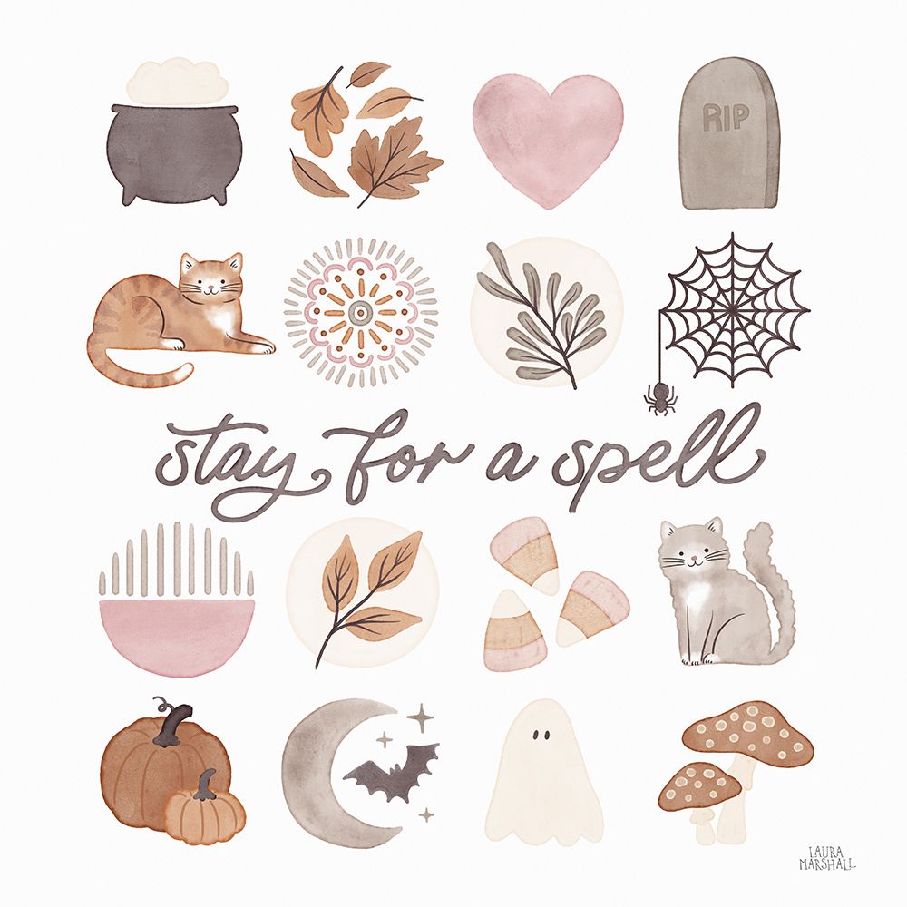 Pumpkins and Paws VI art print by Laura Marshall for $57.95 CAD
