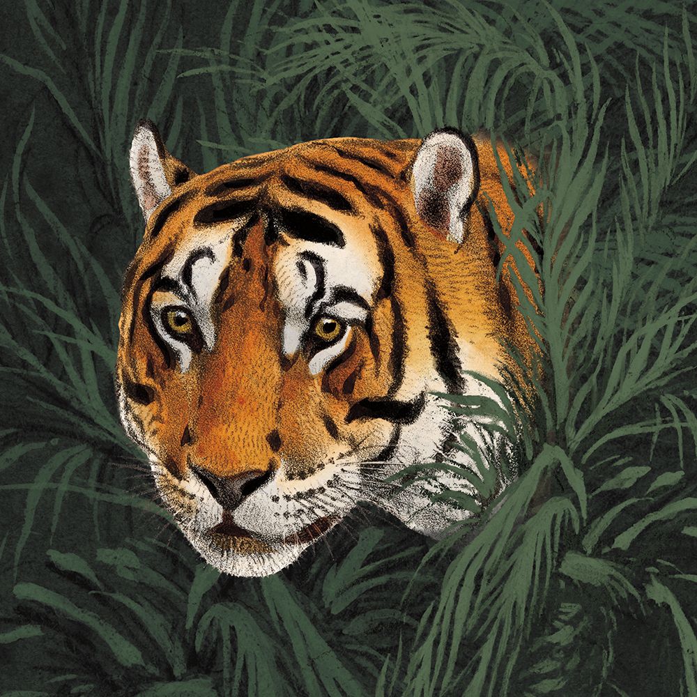 Jungle Cat Bust II art print by Wild Apple Portfolio for $57.95 CAD
