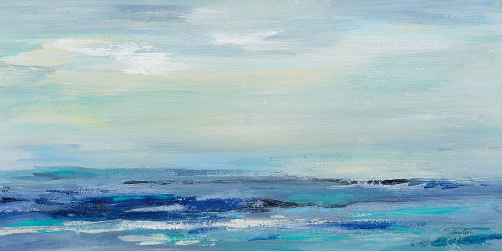 Turquoise Sea Waves I art print by Silvia Vassileva for $57.95 CAD