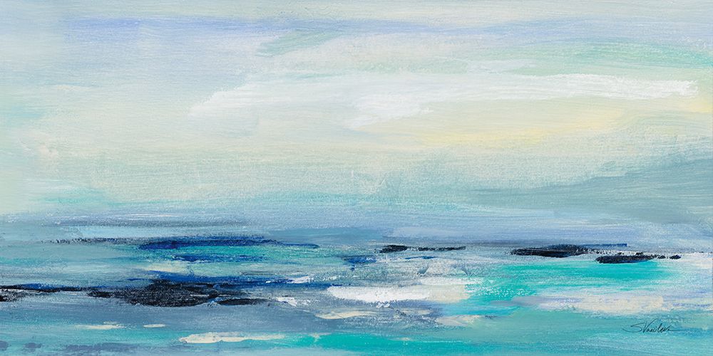 Turquoise Sea Waves II art print by Silvia Vassileva for $57.95 CAD