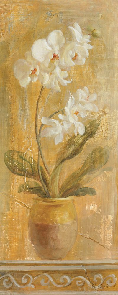 White Orchid Panel art print by Danhui Nai for $57.95 CAD