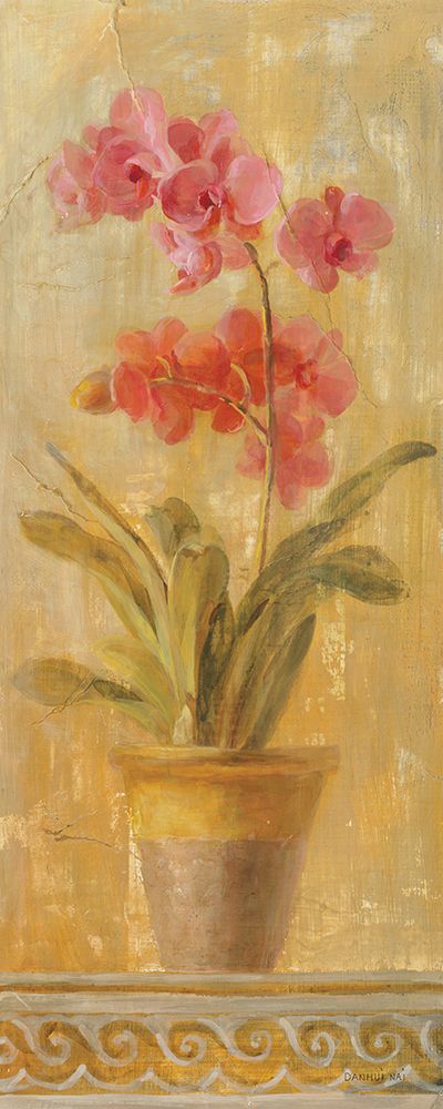 Pink Orchid Panel art print by Danhui Nai for $57.95 CAD