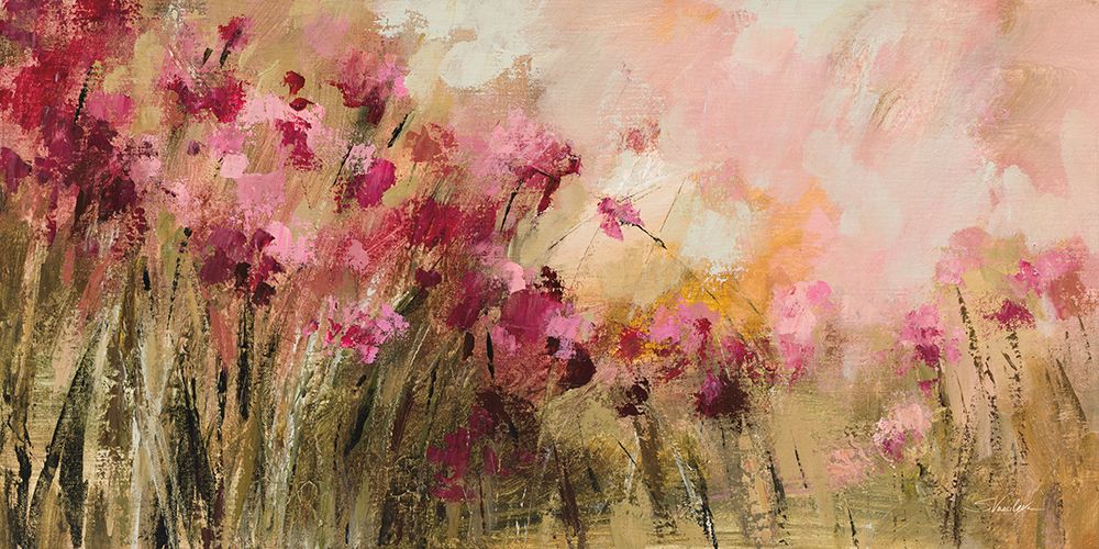 Wild Pink Flowers art print by Silvia Vassileva for $57.95 CAD