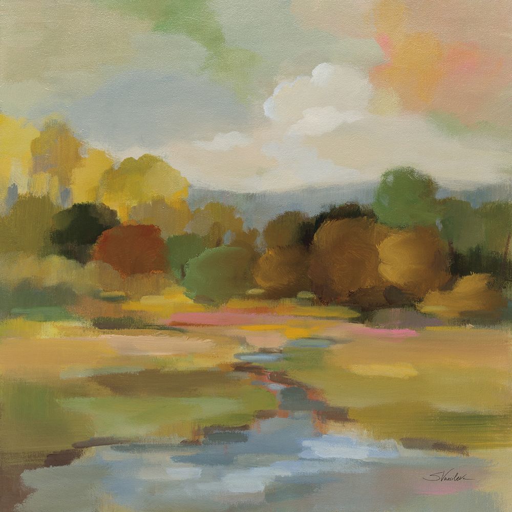 Yellow Trees art print by Silvia Vassileva for $57.95 CAD