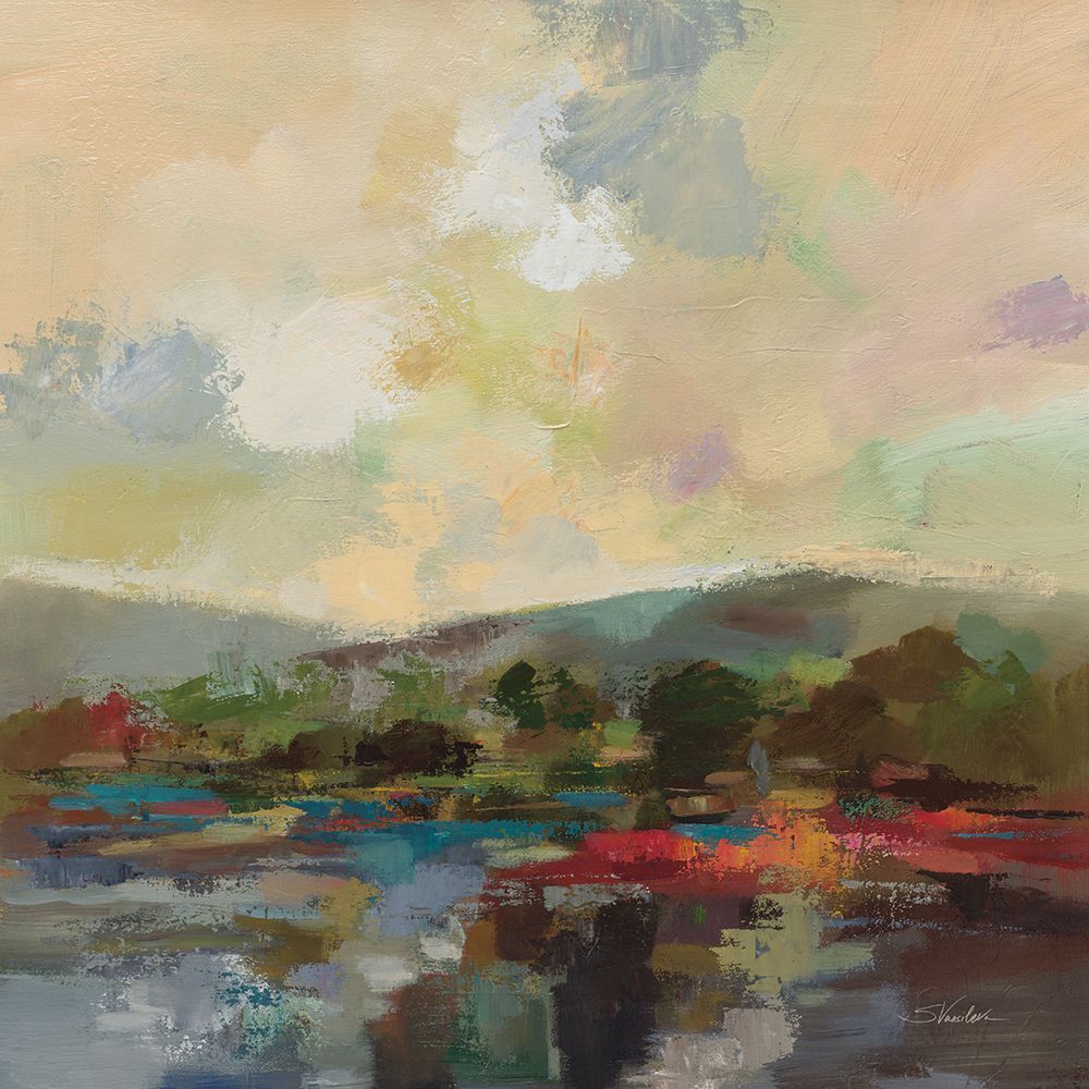 Teal Lake art print by Silvia Vassileva for $57.95 CAD
