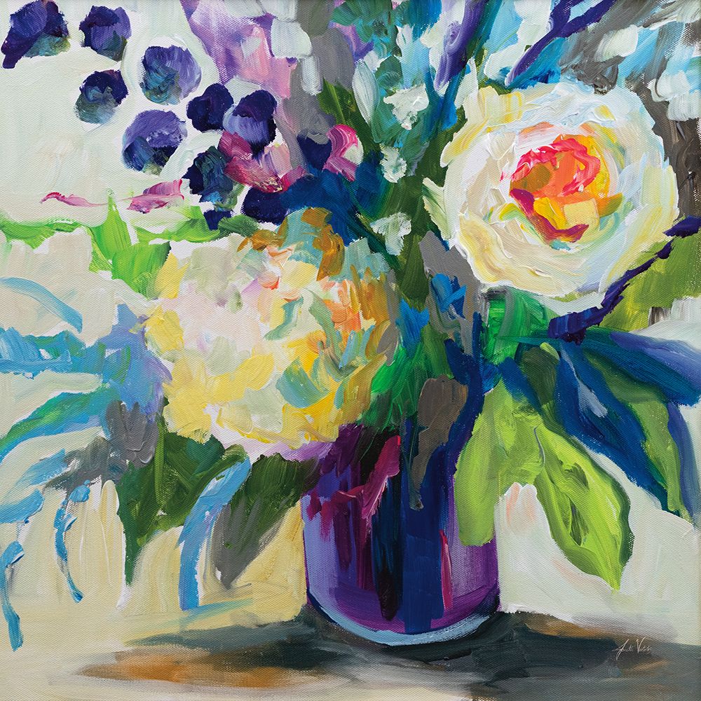 Amethyst Bouquet art print by Jeanette Vertentes for $57.95 CAD