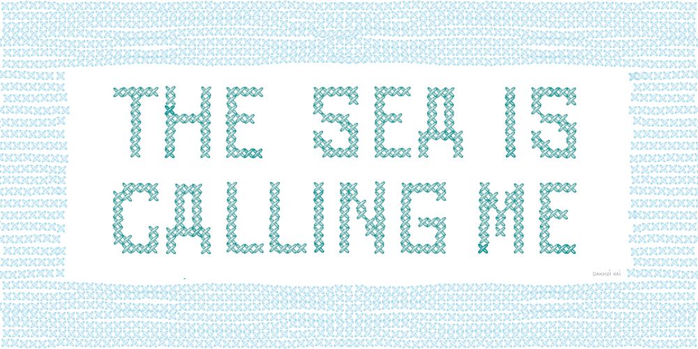 Cross Stitch Coast I art print by Danhui Nai for $57.95 CAD