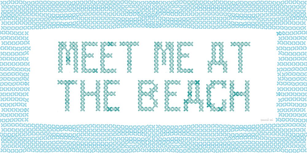 Cross Stitch Coast II art print by Danhui Nai for $57.95 CAD