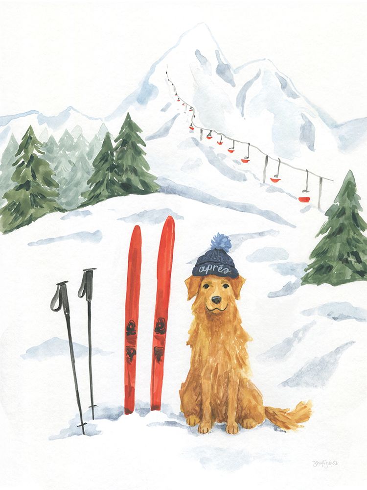 Apres Ski Dogs I art print by Jenaya Jackson for $57.95 CAD