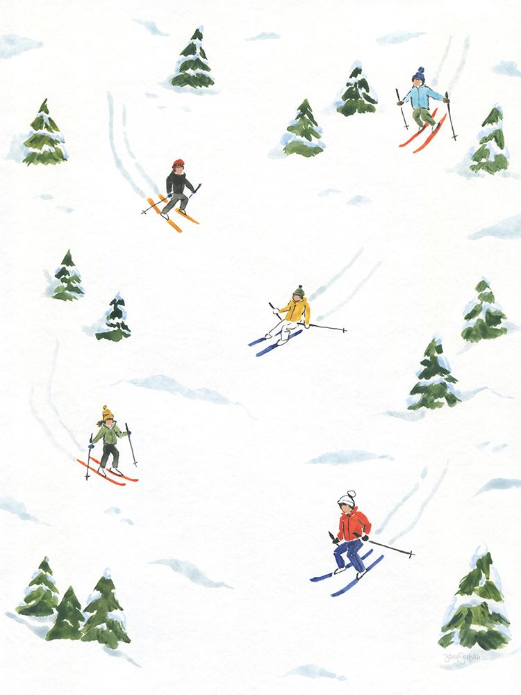 Apres Ski Dogs III art print by Jenaya Jackson for $57.95 CAD