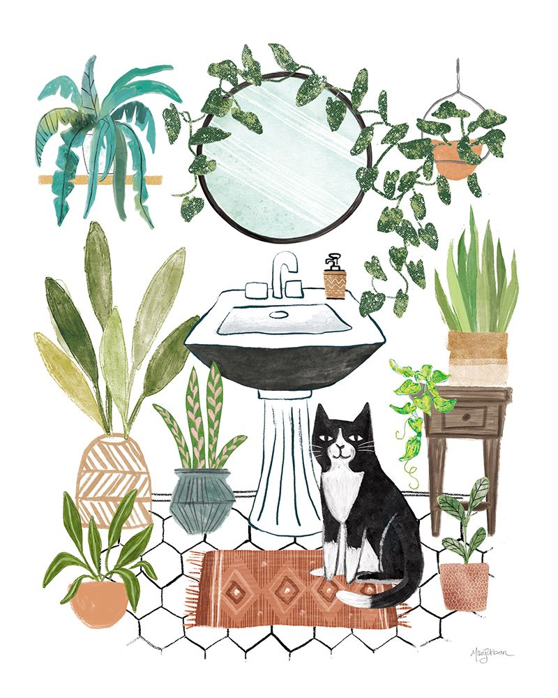Urban Jungle Bath I Pet art print by Mary Urban for $57.95 CAD