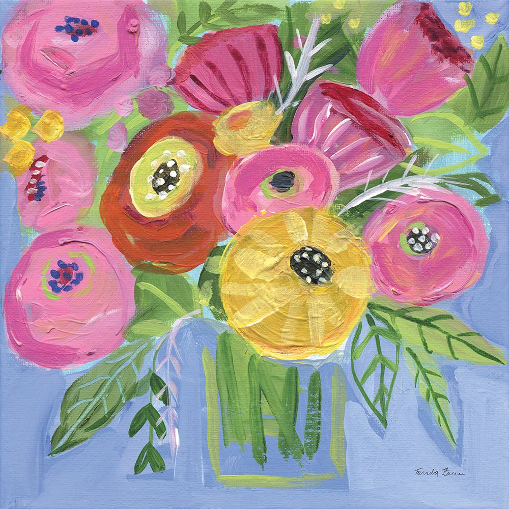 Bright Bouquet art print by Farida Zaman for $57.95 CAD